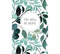 Familienplaner, Buchkalender, Taschenbuch - Tiny notes, big dreams - Poserlane: Familienkalender mit Platz zum Planen, Ziele setzen, Ideen für ... Affirmationen und Aktionstagen