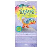 Familienplaner Furzipups der Knatterdrache 2027: Wandkalender 22x45 cm mit 5 Spalten, Schulferien & lustigen Illustrationen von Wiebke Rauers, ideal für Familienorganisation