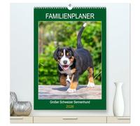 Familienplaner Großer Schweizer Sennenhund (hochwertiger Premium Wandkalender 2026 DIN A2 hoch), Kunstdruck in Hochglanz: Die größte der Schweizer ... von klein bis groß in wunderschönen Fotos