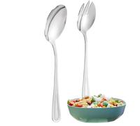 FAMILY 1 Set Cubiertos Ensalada 21.3x4.5CM Acero Inoxidable Diseño Punto, Elegancia y Funcionalidad para Cada Ocasión, Cubiertos de Alta Gama para Hogar y Restaurante