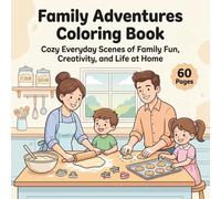 Family Adventures Coloring Book: Cozy Everyday Scenes of Family Fun, Creativity, and Life at Home