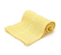 Family Bedding Manta Celular de algodón Amarillo - Cama Doble | Manta térmica Ligera Reversible | Diseño Tradicional Suave (230 x 230 cm)