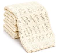 Family Bedding Manta de algodón para Cama Doble, Color Crema, 230 x 230 cm | Reversible, capa térmica, transpirable, ligera, para todas las estaciones, fácil cuidado