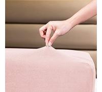 Family Bedding - Sábana bajera ajustable (100% algodón, 140 x 200 cm), color rosa