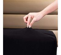 Family Bedding - Sábana bajera ajustable (100% algodón, 160 x 200 cm), color negro