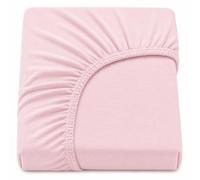 Family Bedding Sábana Bajera Ajustable 100% algodón Rosa (Cama Doble)