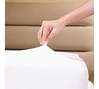 Family Bedding Sábana bajera supersuave de de lujo, 100% jersey de algodón, SuperKing Bed, Blanco