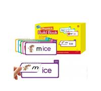 Family Build Book Reading Practice Supplies Sight Word Flash Cards for Kids Boys Girls Kindergarten