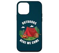 Family Camping Vacation Nature Trip - Outdoors Here We Come Carcasa para iPhone 12 mini