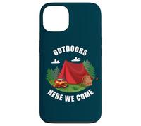 Family Camping Vacation Nature Trip - Outdoors Here We Come Carcasa para iPhone 13