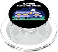 Family Camping Vacation Trip - Nature Here We Come PopSockets PopGrip para MagSafe