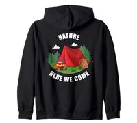Family Camping Vacation Trip - Nature Here We Come Sudadera con Capucha