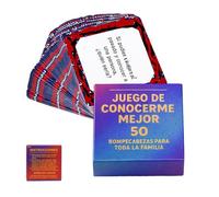 Family Card Games - 8.5x8.5x2cm Spanish Family Card Games | Boost Deeper Connection | Families Conversation Cards | For Home Party Gathering Road Trip Travel Vacation