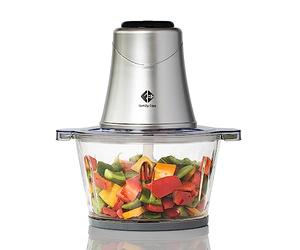 Family Care Picadora Electrica - Trituradora de Alimentos - Picadora de carne - 400 W, 4 Cuchillas Titanium, Vaso Cristal 2 L, Picadora Multifunción, Accesorios Aptos Lavavajillas