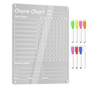Family Chore Chart - Daily Weekly Reward Responsibility Chart, Chore Charts | Motivating Daily Planner Magnetic Erasable Board For Adult Teens Home Family Children Kids Routine