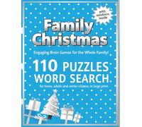 family christmas word search large print: Celebrate the magic of Christmas with cozy, easy-to-read word searches packed with 110 holiday cheer, ... Holiday word search Activity Series)