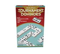 Family Classics Tournament Dominoes - Double Six Crystalline Tiles in Storage Case by Pressman