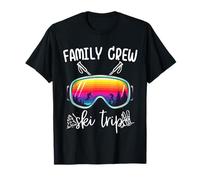 Family Crew Ski Trip Funny Family Vacation Matching Winter Camiseta