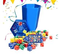 Family Dice Challenge, Multiplayer Board Game, Quick Play Action, Complete with Dice and Score Pads, Travel Size for 2-6 People, Great for Picnics, Classrooms, Kids Events, Home Entertainment
