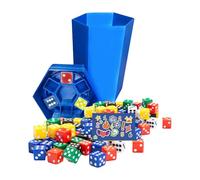 Family Dice Game, Fast-Paced Board Game, Quick Rolling Group Fun, 7.6x7.6x15.2cm, Kids and Adults, 2-6 Players, Travel Size, Ideal for Parties, Picnics, Classrooms, Indoor Camping Play Occasion