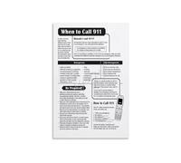 Family Emergency Preparedness Guide Poster, Informative Safety Canvas for Home Living Room(Framed,08x12inch(20x30cm))