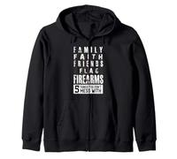 Family Faith Friends fidrearms Things You Dont Mess with Sudadera con Capucha