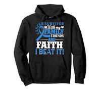 Family Faith I Beat It Cinta de concientización sobre el cáncer de próstata Sudadera con Capucha