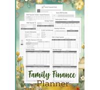 Family Finance Planner for Busy Moms: Monthly Budget, Bill Payment Organizer, Debt & Savings Tracker for Everyday Life. 8.5x11 Inch. 105 pages.