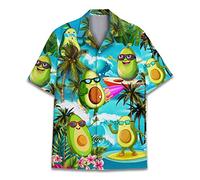 Family Gifts Kingdom Camisas hawaianas de hongos para hombre, camisa de hongos, camisas de hongos para hombre, rayas de hongos con botones, Palta, XXL