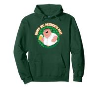 Family Guy Happy St. Patrick's Day Peter Shamrocks Cartoon Sudadera con Capucha
