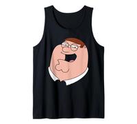 Family Guy Peter Griffin Oversized Portrait Funny Cartoon Camiseta sin Mangas