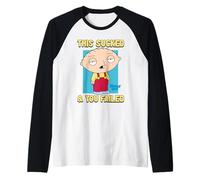 Family Guy Stewie This Sucked & You Failed Funny Cartoon Camiseta Manga Raglan