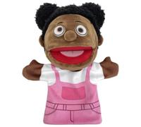 Family Hand Puppets for Kids, Black Plush Hand Puppet Set ，Girl