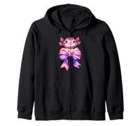 Family Happy Pets - Ajolote con lazo rosa Sudadera con Capucha
