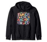 Family Is The Anchor To Life Love Support Bond - Sudadera con Capucha