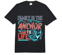 Family Is The Anchor To Life Vínculo de Apoyo Amoroso |- Comfort Colors Adult Heavyweight T-Shirt