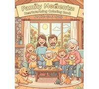 Family Moments: Heartwarming Coloring Book for Kids and Adults: Celebrating Love, Togetherness, and Fun - 70+ Pages of Relaxing Family-Themed Coloring