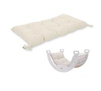 Family Nation, Almohada para el Arco Montessori Rainbow, para Niños a Partir de 6 Meses, de Lana Afelpada, Lavable a Máquina, Made in Italy, 105x47x8 cm