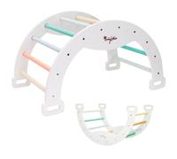 Family Nation, Arco Montessori Sunny Beach, Arco de Escalada, Convertible en Mecedora, para Niños a Partir de 1 Año, Sólida Estructura de Madera, Colores No Tóxicos, 45x80x50 cm