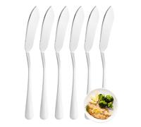 FAMILY Pack 6 Cuchillo de Pescado 21x2CM Acero Inoxidable Diseño Liso, Elegancia y Funcionalidad para Cada Ocasión, Cubiertos de Alta Gama para Hogar y Restaurante