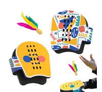 Family Paddle Game, Portable Paddle Game, Shuttlecock Sport Game, HandEye-Coordination Game, Balance Training Game, Paddle Game for Kids, Paddle Game for Adults, Outdoor Ball Sport