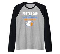 Family Parenting Foster Dad Like A Normal Dad Only Cooler Camiseta Manga Raglan