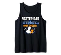 Family Parenting Foster Dad Like A Normal Dad Only Cooler Camiseta sin Mangas