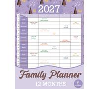 Family Planner 2027: 12 Months - 5 Columns