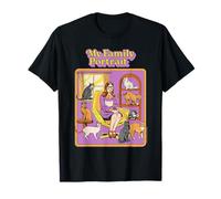 Family Portrait Cat Lady Sarcastic Retro Funny Adult Humor Camiseta