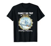 Family Ski Trip 2026 Funny Family Vacation Winter Break Camiseta