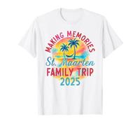 Family St. Maarten Vacaciones 2025 Vacaciones de verano Camiseta