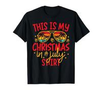 Family Summer Vacation Xmas This is my Christmas in July Camiseta