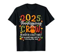 Family Thanksgiving 2025 Thanksgiving Crew Turkey Matching Camiseta