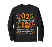 Family Thanksgiving 2025 Thanksgiving Crew Turkey Matching Manga Larga